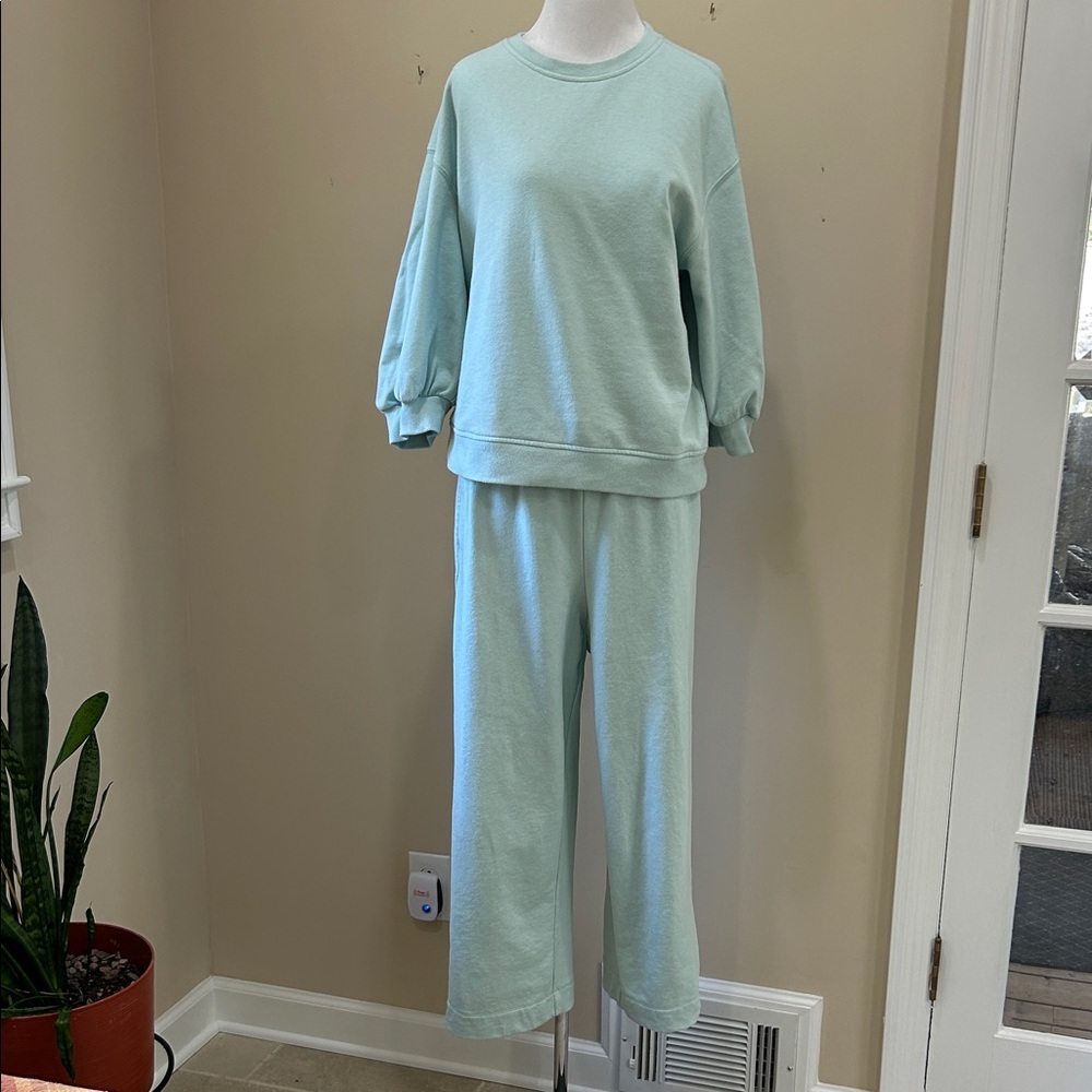 a new day Light Mint Pullover Jumpsuit Set